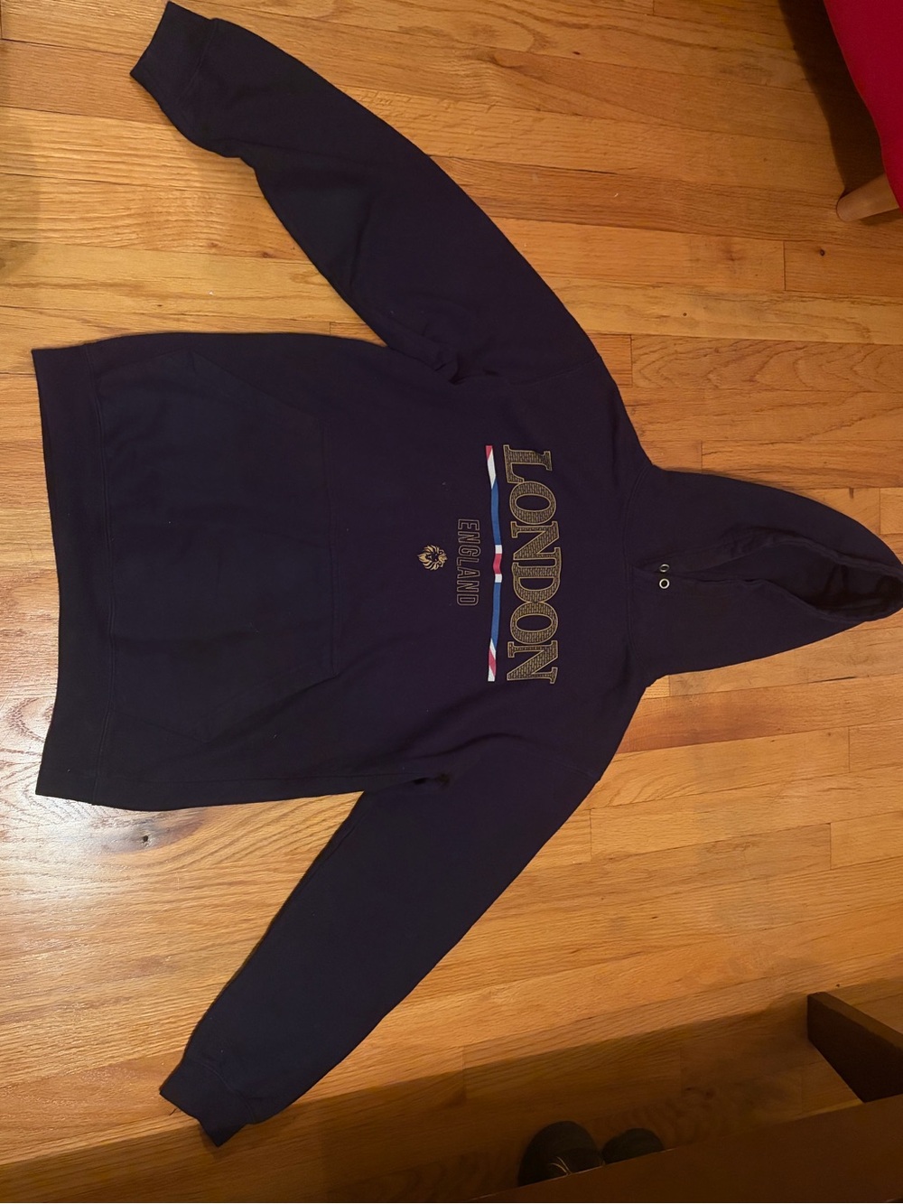 London Graphic Hooded Sweater - Navy